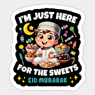 Eid Mubarak Kids Funny Happy Eid Al Fitr Eid Al Adha Sweets Sticker